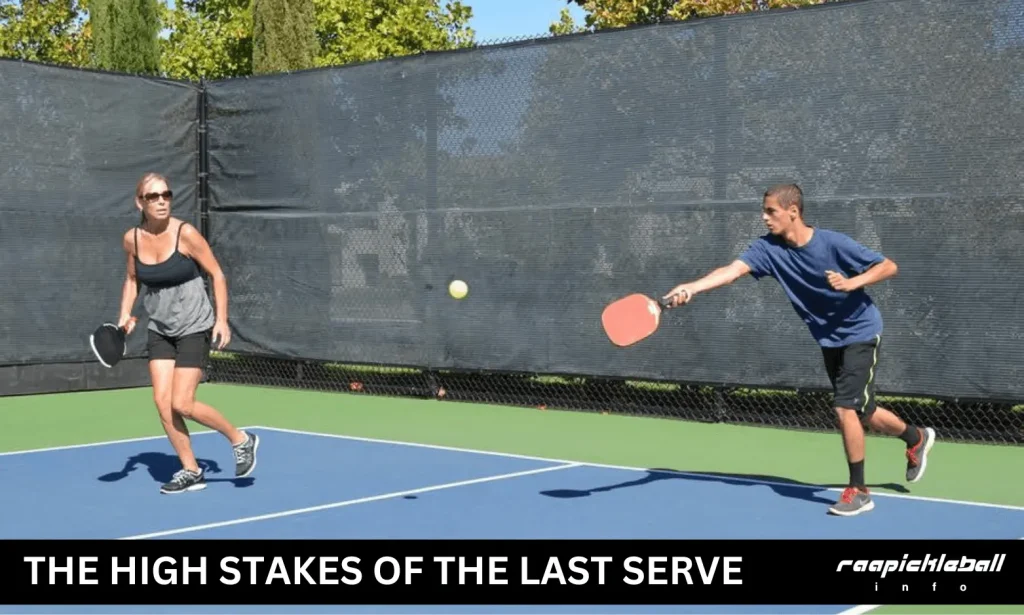 the high stakes of the last serve
